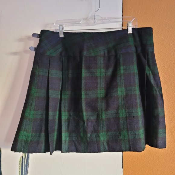 Pleated Plaid Mini Skirt Size 40 - Picture 10 of 16